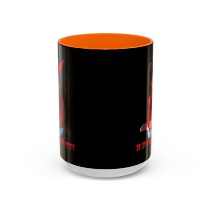 Is it Halloween yet? Black Accent Mug by CreepyCrafts.boo