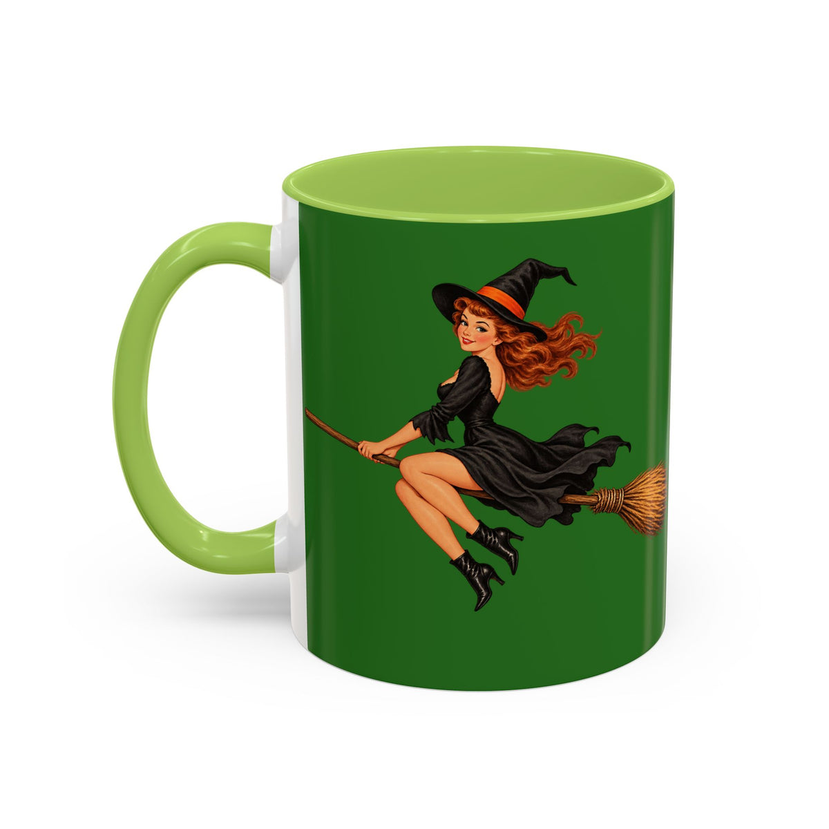 Hazel Hex Green Accent Mug by CreepyCrafts.boo