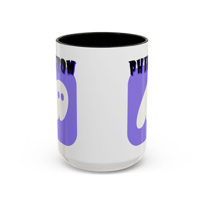 Phantom Hot Wallet White Accent Mug by cypherpunkgear.com
