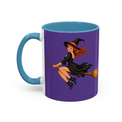 Hazel Hex Purple Accent Mug by CreepyCrafts.boo