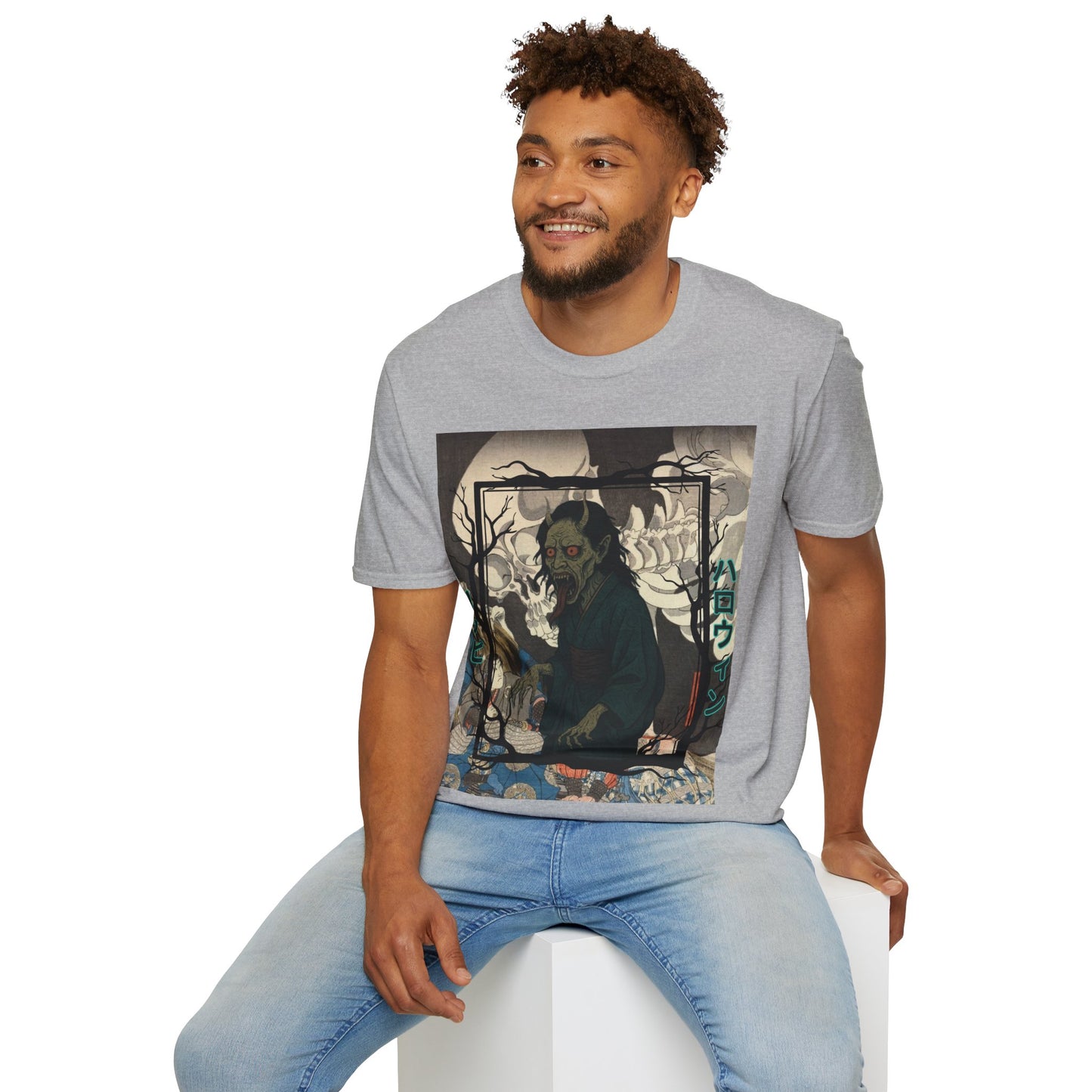 Yōkai Happy Halloween Light colors Unisex T-Shirt by CreepyCrafts.boo