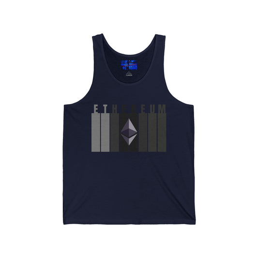 Ethereum (ETH) Unisex Jersey Tank Top by cypherpunkgear.com