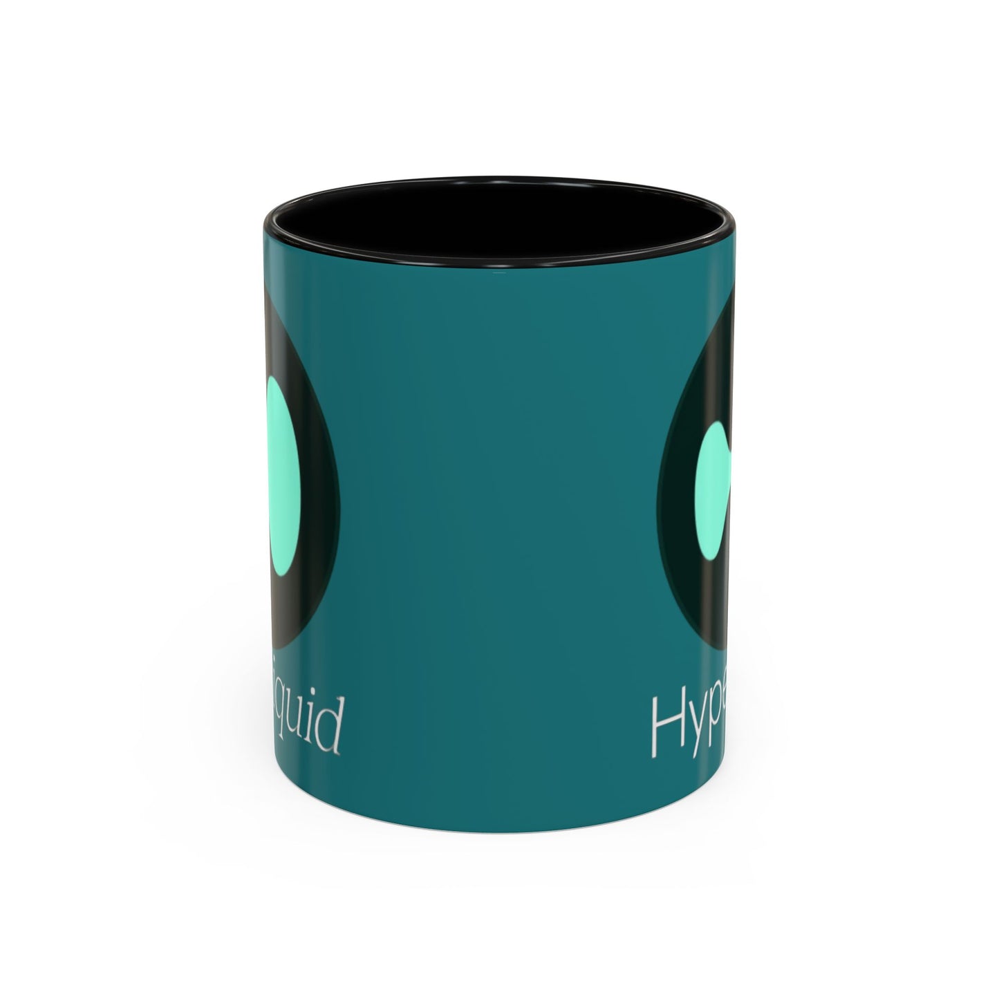 Hyperliquid White font Hyperliquid Accent Mug by cypherpunkgear.com