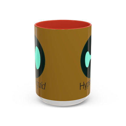 Hyperliquid Black font Brown Accent Mug by cypherpunkgear.com