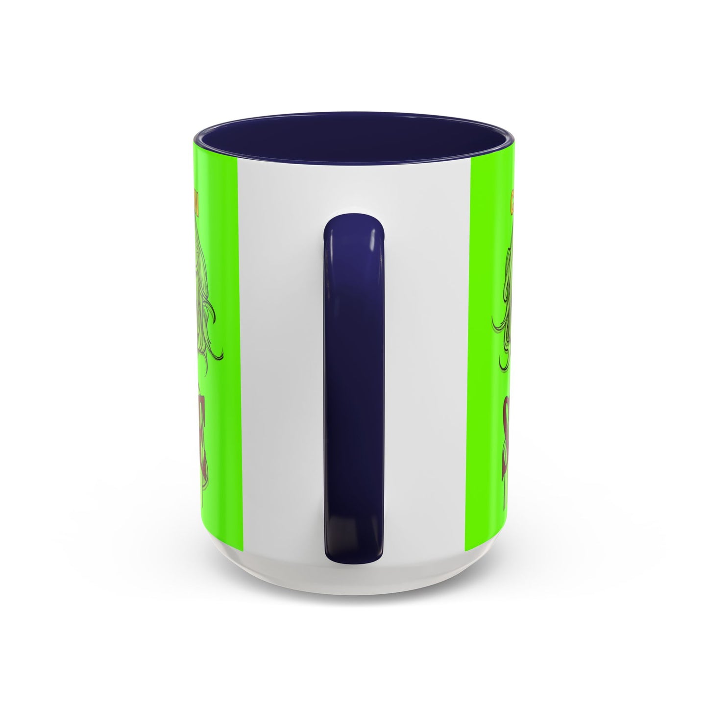 Caution, Savage Light Green Accent Mug by cypherpunkgear.com