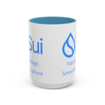 SUI White Accent Mug by cypherpunkgear.com