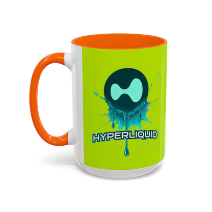 HYPE Drip Yellow Accent Mug by cypherpunkgear.com