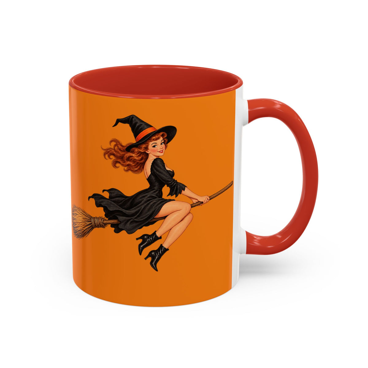 Hazel Hex Orange Accent Mug by CreepyCrafts.boo