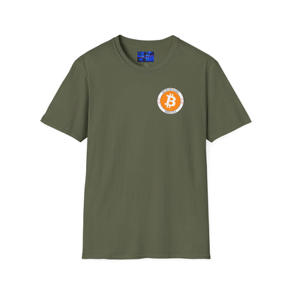 2-sided, Bitcoin (BTC) Decentralized Freedom DKcolors Unisex T-Shirt by cypherpunkgear.com