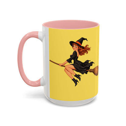 Hazel Hex Yellow Accent Mug by CreepyCrafts.boo