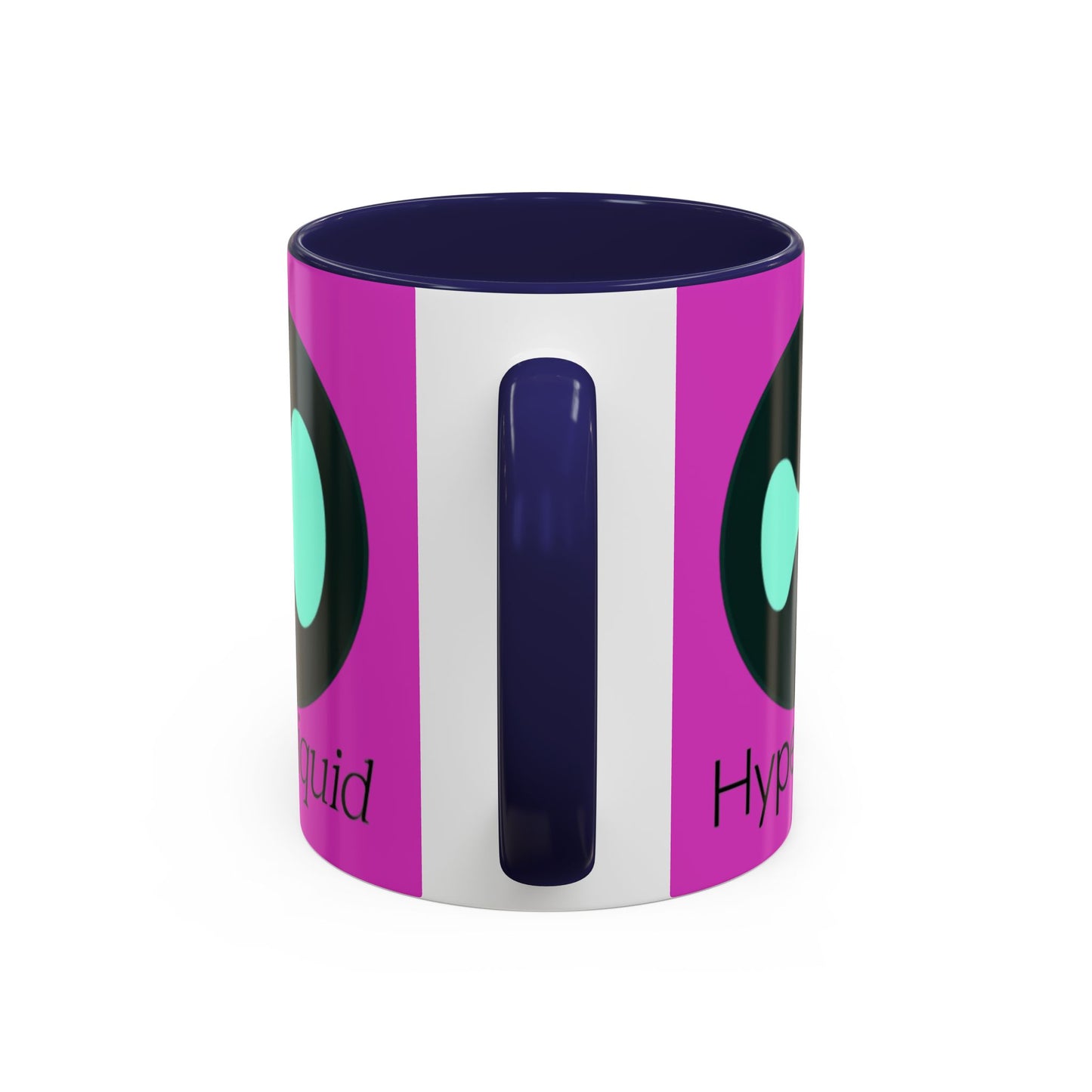 Hyperliquid Black font Pink Accent Mug by cypherpunkgear.com