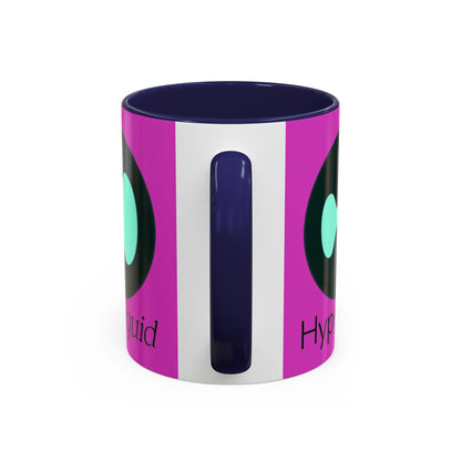 Hyperliquid Black font Pink Accent Mug by cypherpunkgear.com