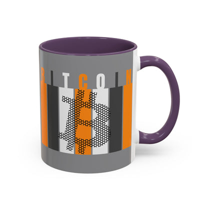 Bitcoin (BTC) Freedom Accent Mug by cypherpunkgear.com