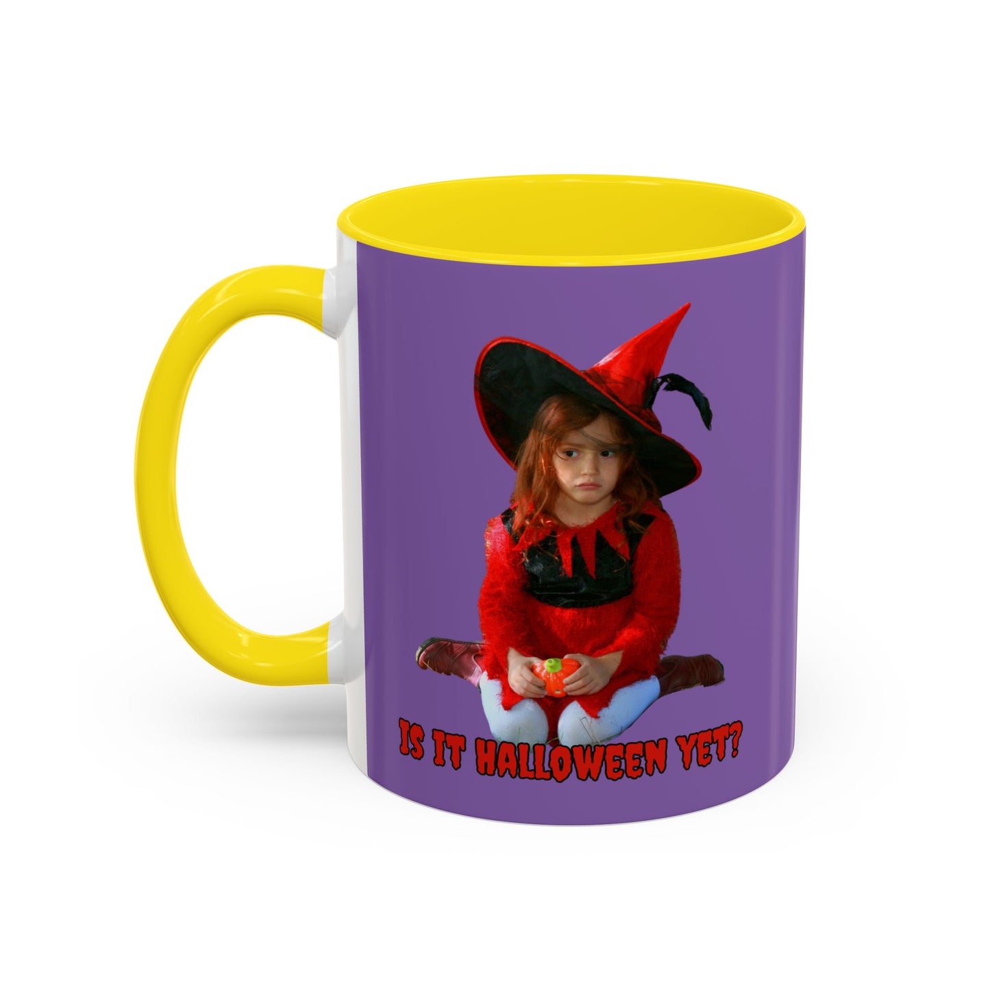 Is it Halloween yet? Light Purple Accent Mug by CreepyCrafts.boo