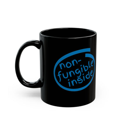 Non-Fungible Inside Black Mug by cypherpunkgear.com