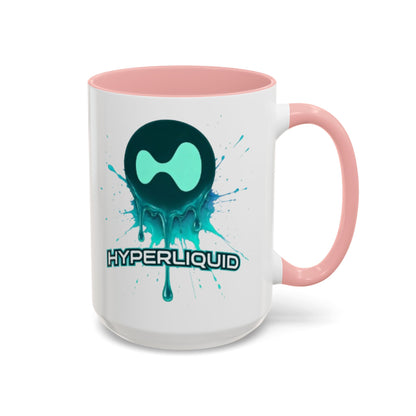 HYPE Drip White Accent Mug by cypherpunkgear.com