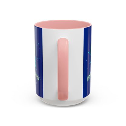 HYPE Drip Blue Accent Mug by cypherpunkgear.com