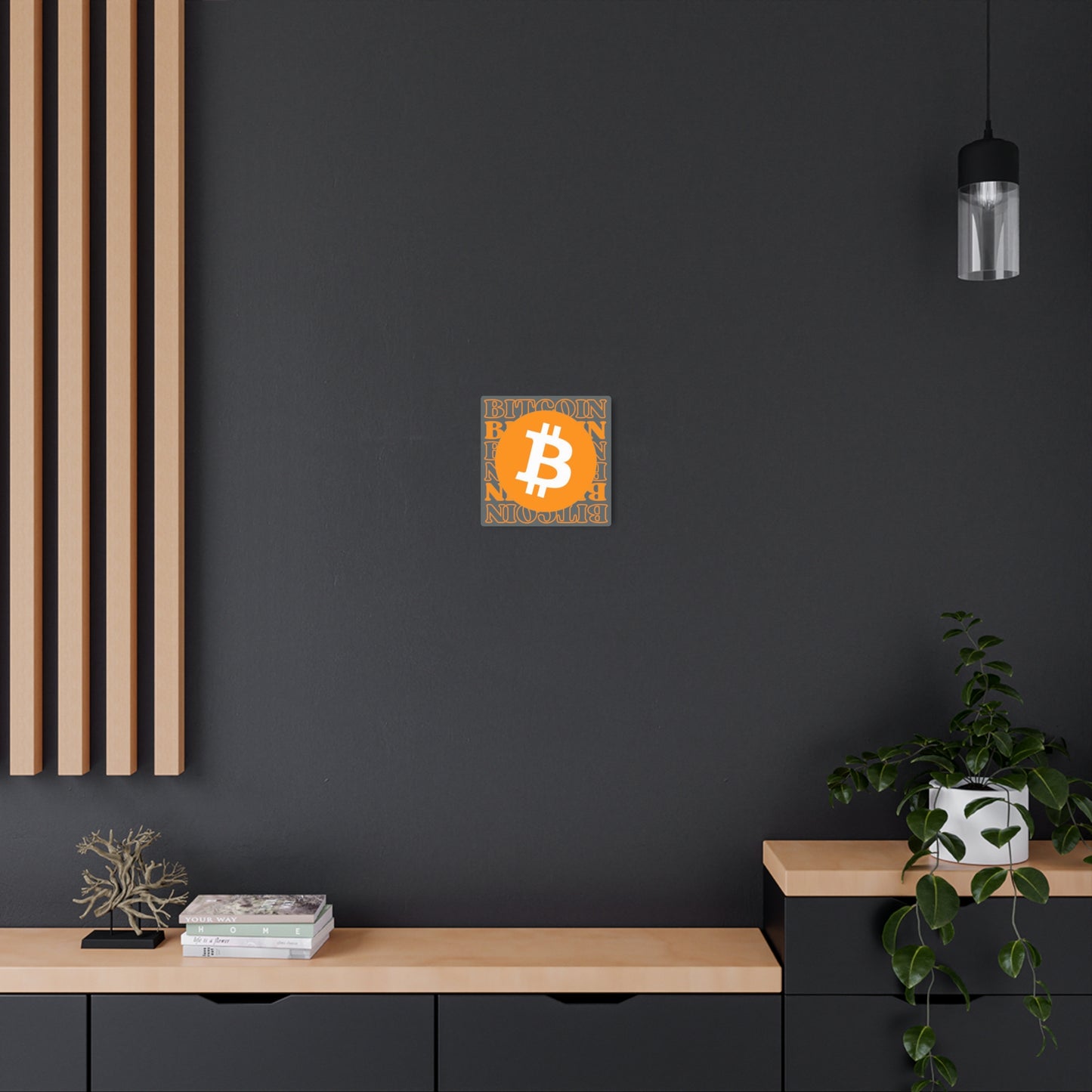 Bitcoin Bitcoin Bitcoin (BTC) Metal Art Sign by cypherpunkgear