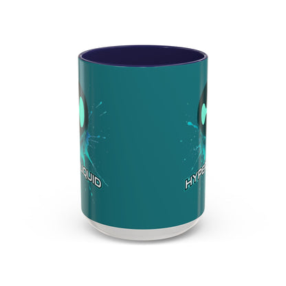 HYPE Drip Hyperliquid Accent Mug by cypherpunkgear.com