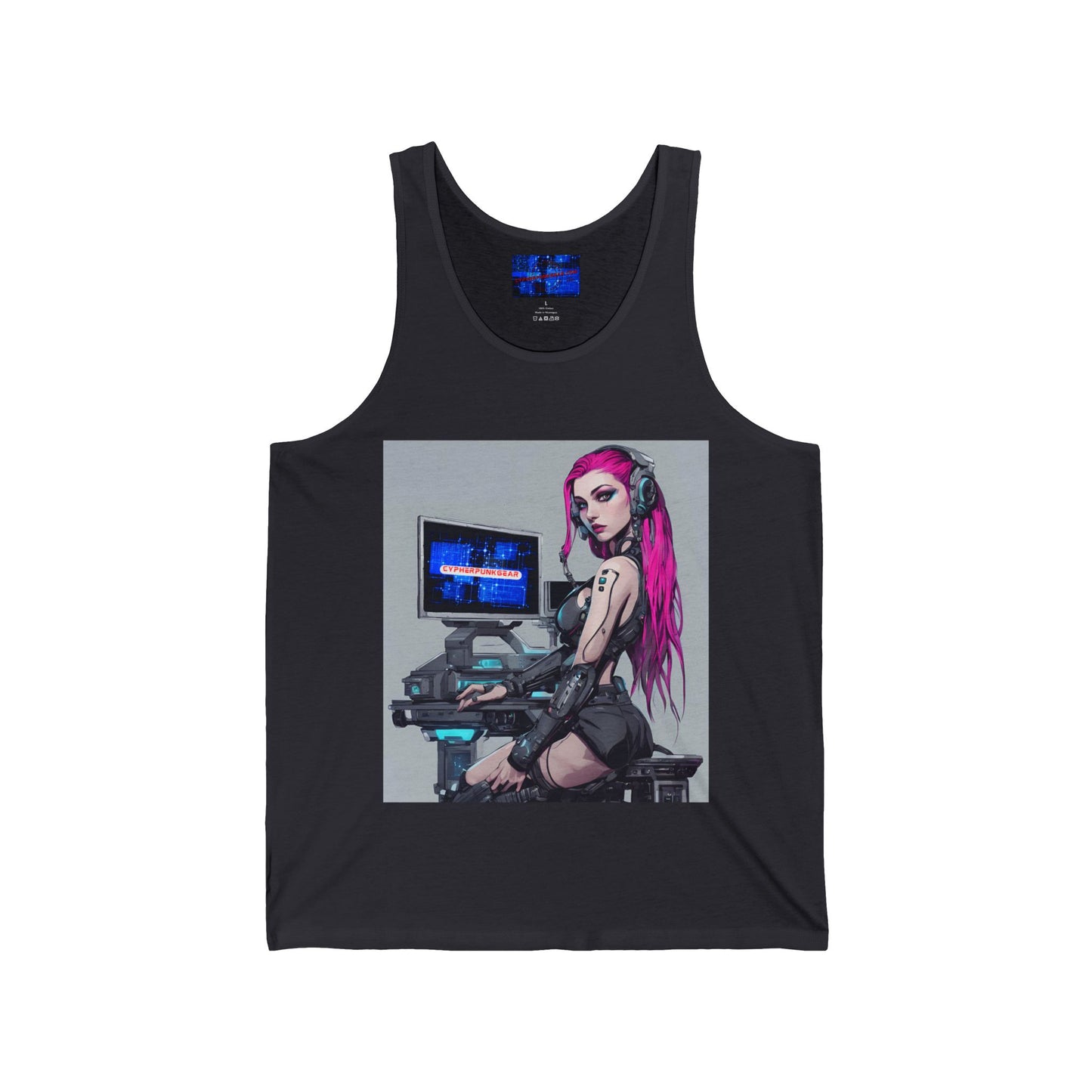 ¡Cyberpunk de cypherpunkgear! Camiseta sin mangas unisex