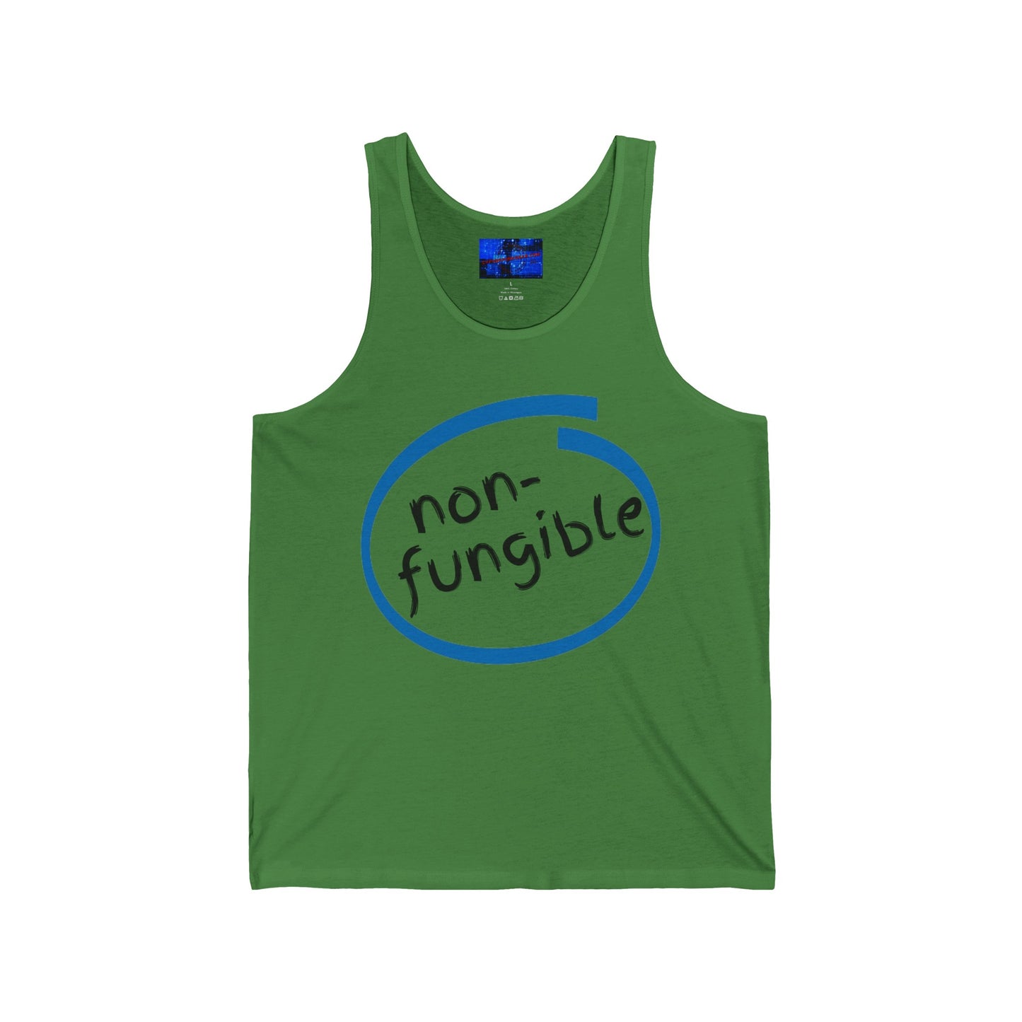 Nonfungible Unisex Jersey Tank Top by cypherpunkgear