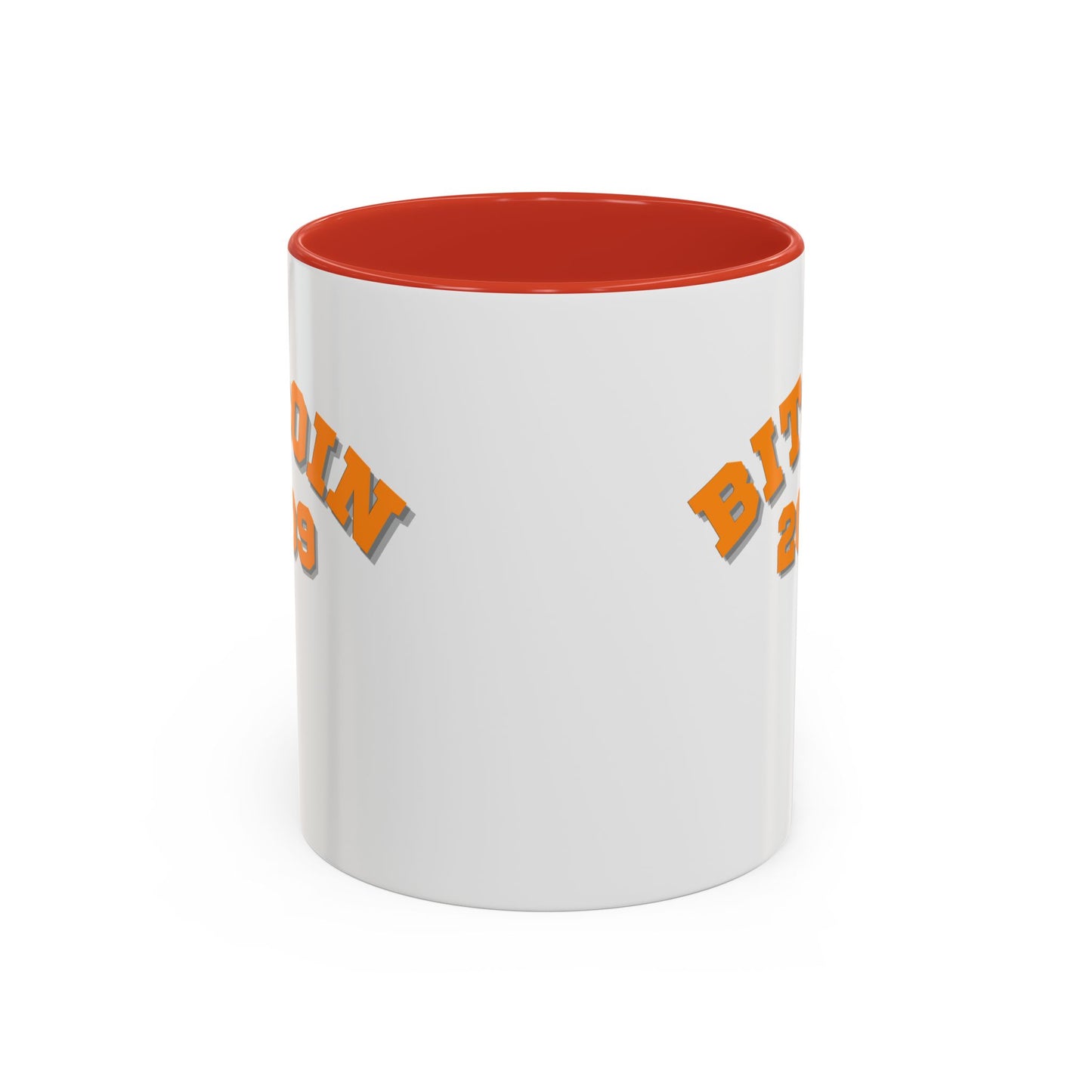 Bitcoin 2009 White Accent Mug by cypherpunkgear.com