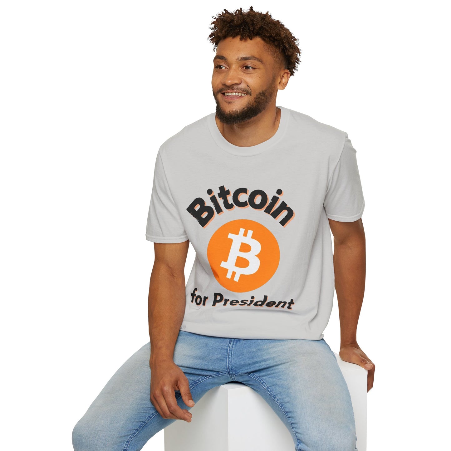 Bitcoin (BTC) for President LTcolors Unisex T-Shirt by cypherpunkgear