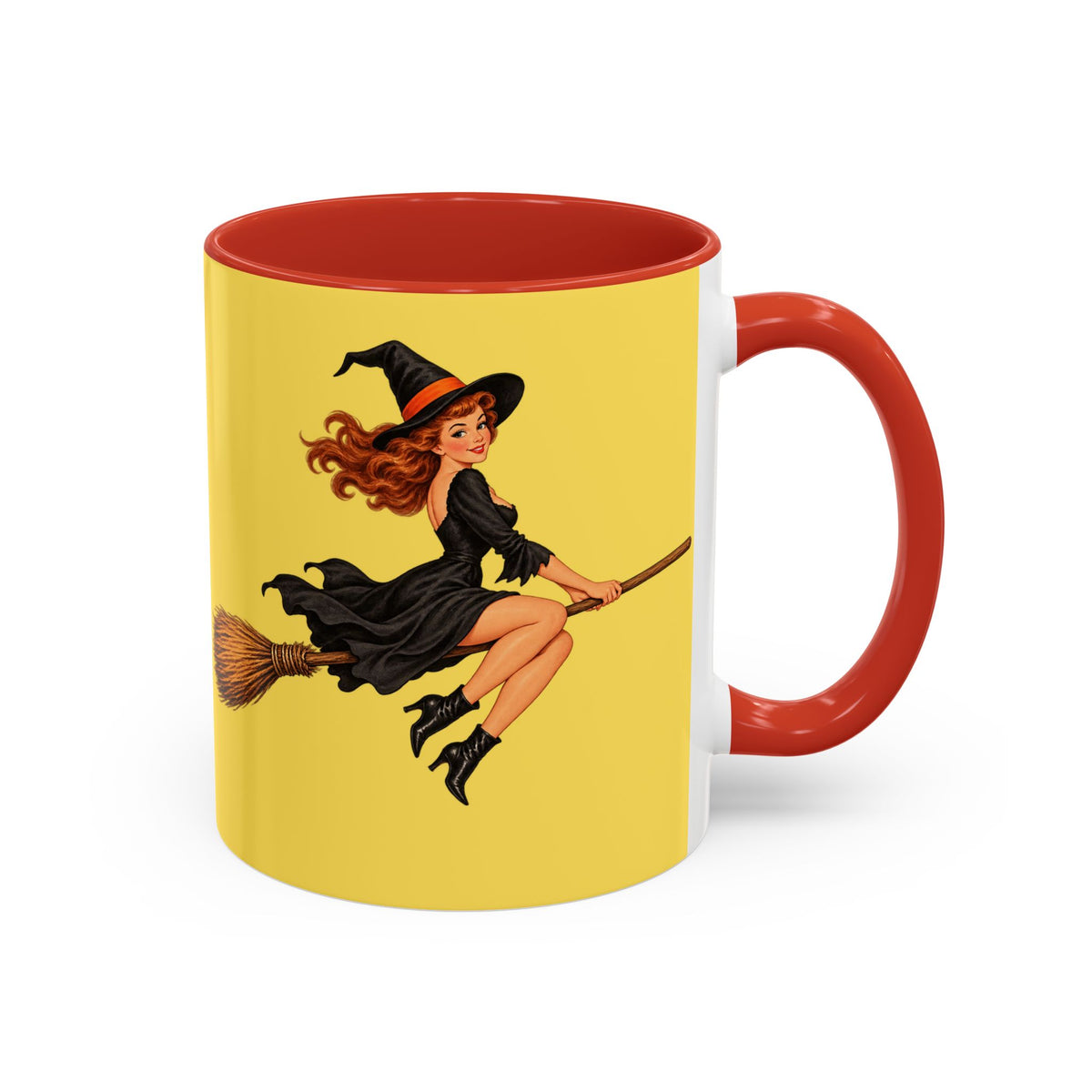 Hazel Hex Yellow Accent Mug by CreepyCrafts.boo