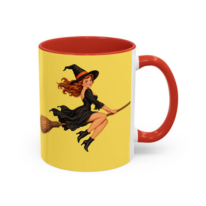 Hazel Hex Yellow Accent Mug by CreepyCrafts.boo
