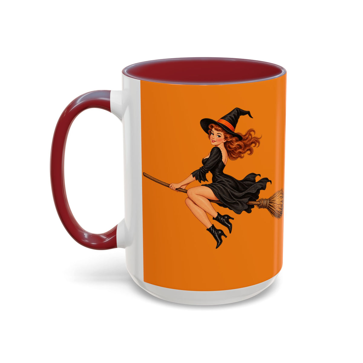 Hazel Hex Orange Accent Mug by CreepyCrafts.boo