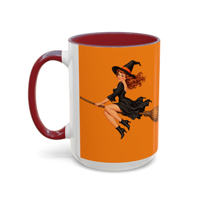 Hazel Hex Orange Accent Mug by CreepyCrafts.boo