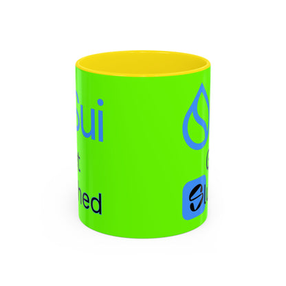 Sui: Get Slushed Green Accent Mug by cypherpunkgear.com
