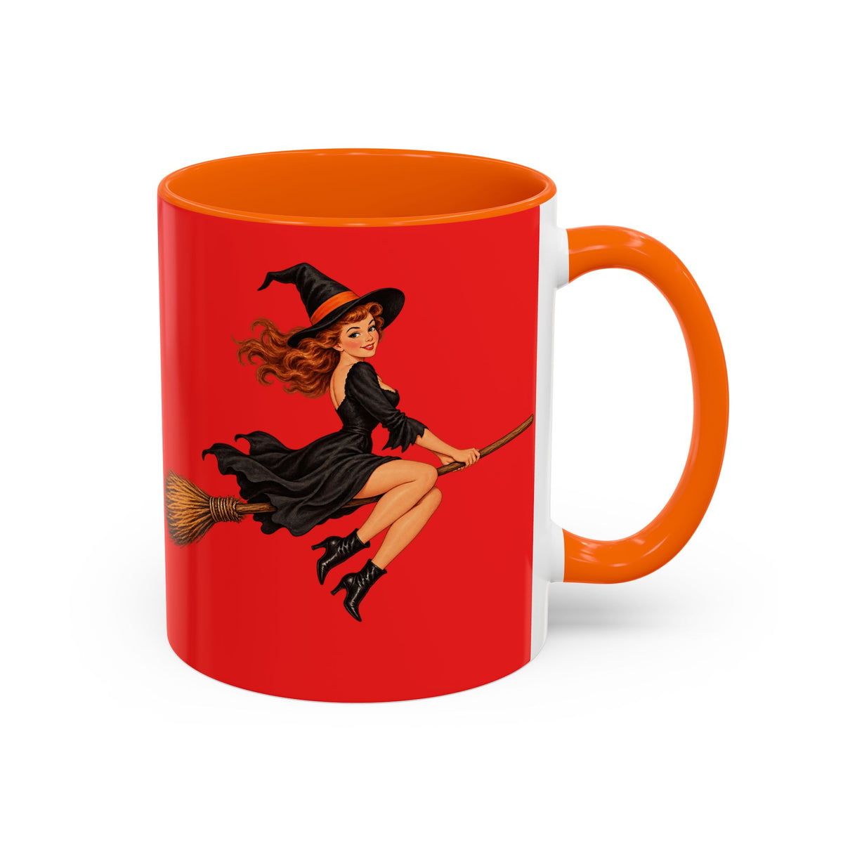 Hazel Hex Red Accent Mug by CreepyCrafts.boo