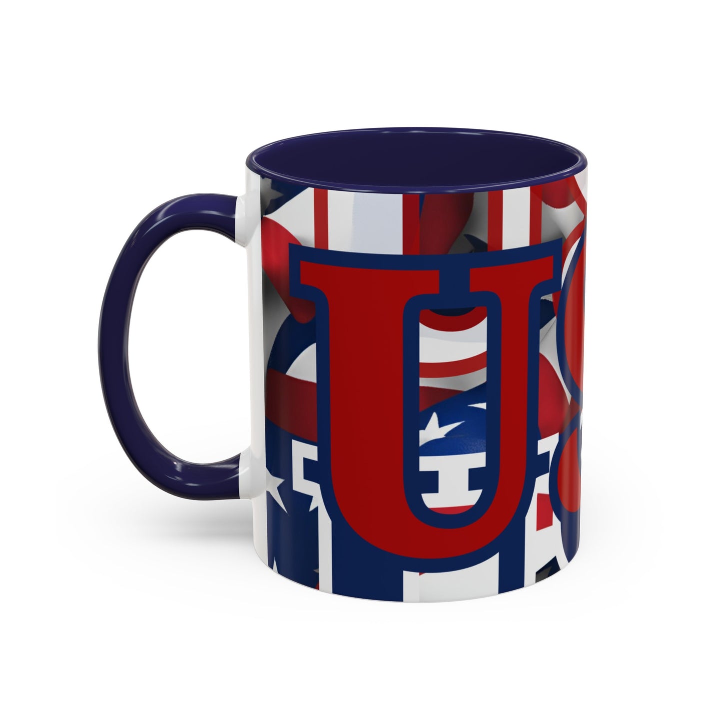 USA! USA! USA RDfont Patriot Accent Mug by cypherpunkgear