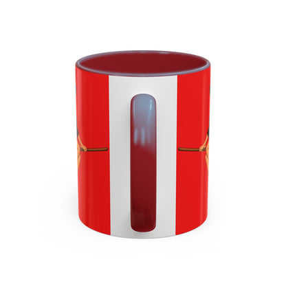Hazel Hex Red Accent Mug by CreepyCrafts.boo