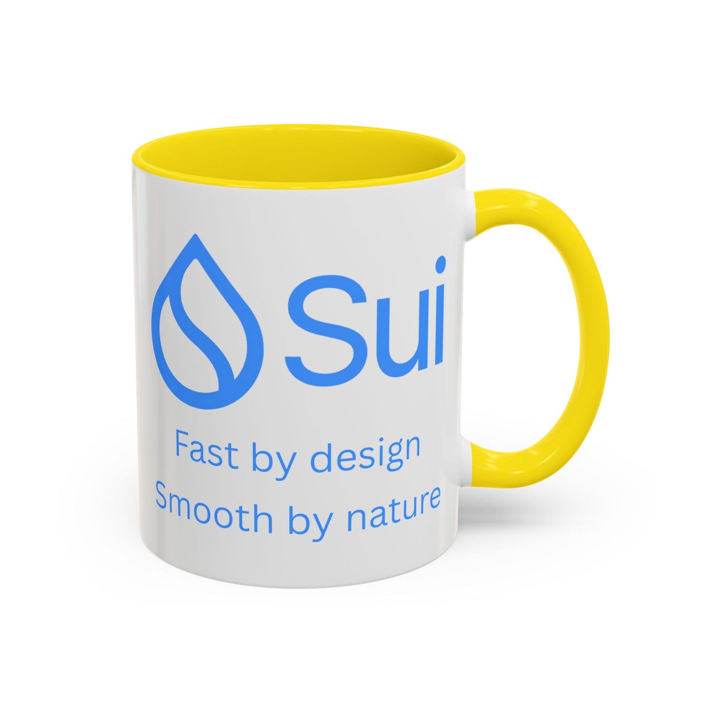 SUI White Accent Mug by cypherpunkgear.com