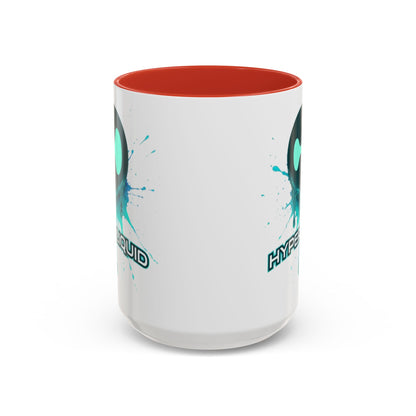 HYPE Drip White Accent Mug by cypherpunkgear.com