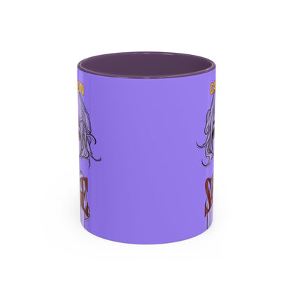 Caution, Savage Light Purple Accent Mug by cypherpunkgear.com