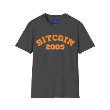 Bitcoin 2009 Dark colors Unisex T-Shirt by cypherpunkgear.com