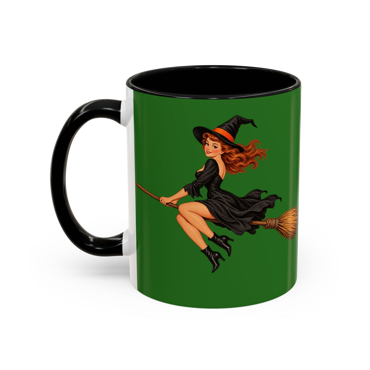Hazel Hex Green Accent Mug by CreepyCrafts.boo