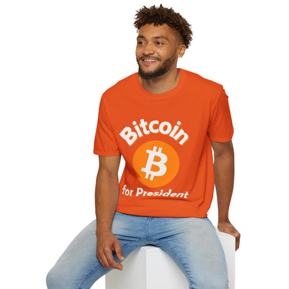 Bitcoin (BTC) for President DKcolors Unisex T-Shirt by cypherpunkgear