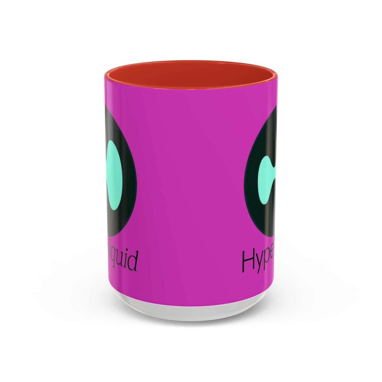 Hyperliquid Black font Pink Accent Mug by cypherpunkgear.com