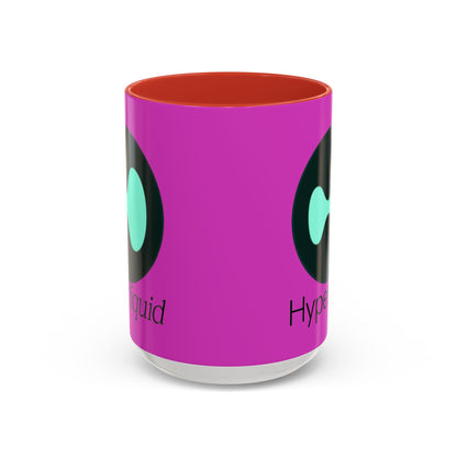Hyperliquid Black font Pink Accent Mug by cypherpunkgear.com