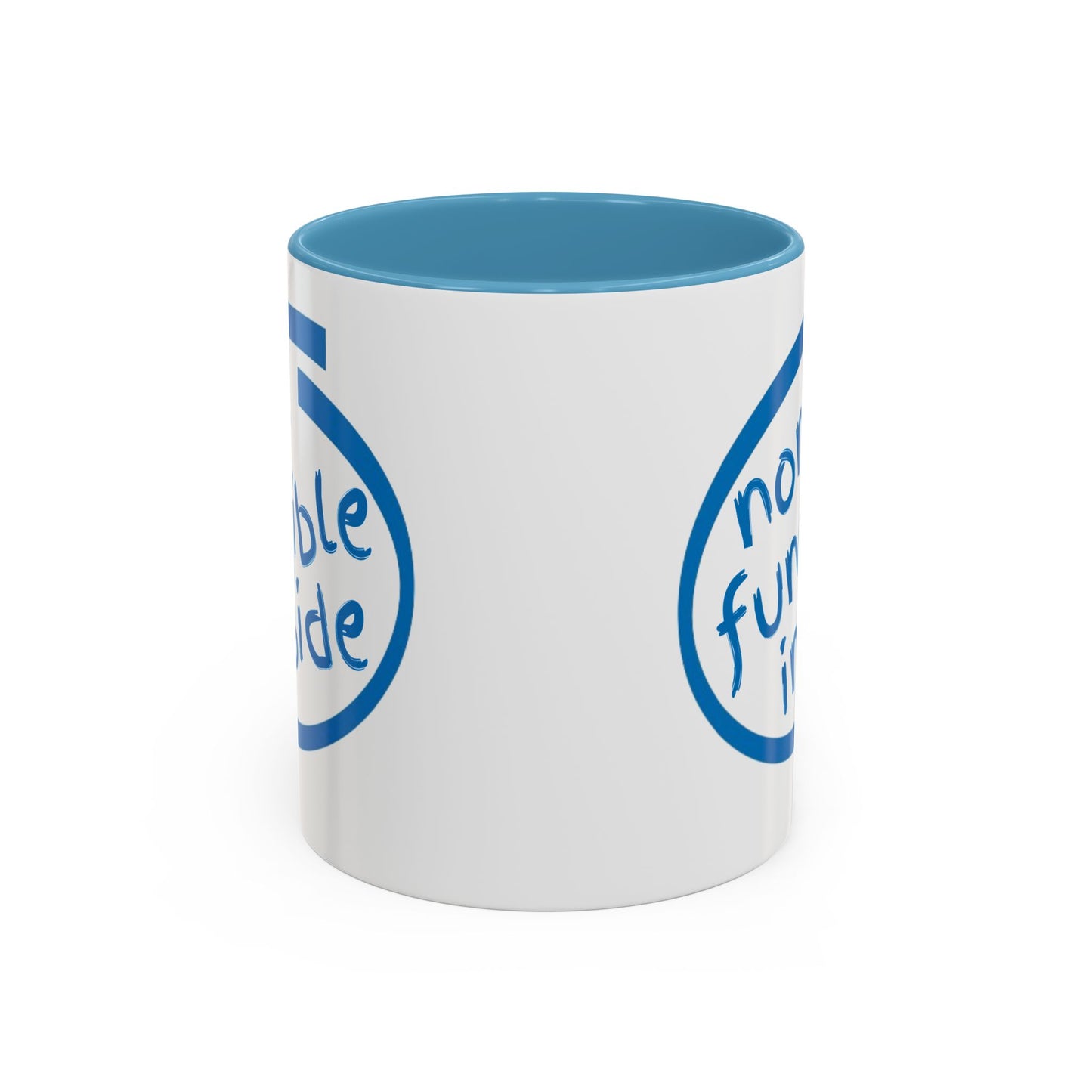 Non-Fungible Inside White Accent Mug by cypherpunkgear.com