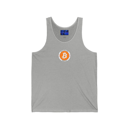 2-sided, Bitcoin, Bitcoin, Bitcoin (BTC) Unisex Jersey Tank Top by cypherpunkgear.com