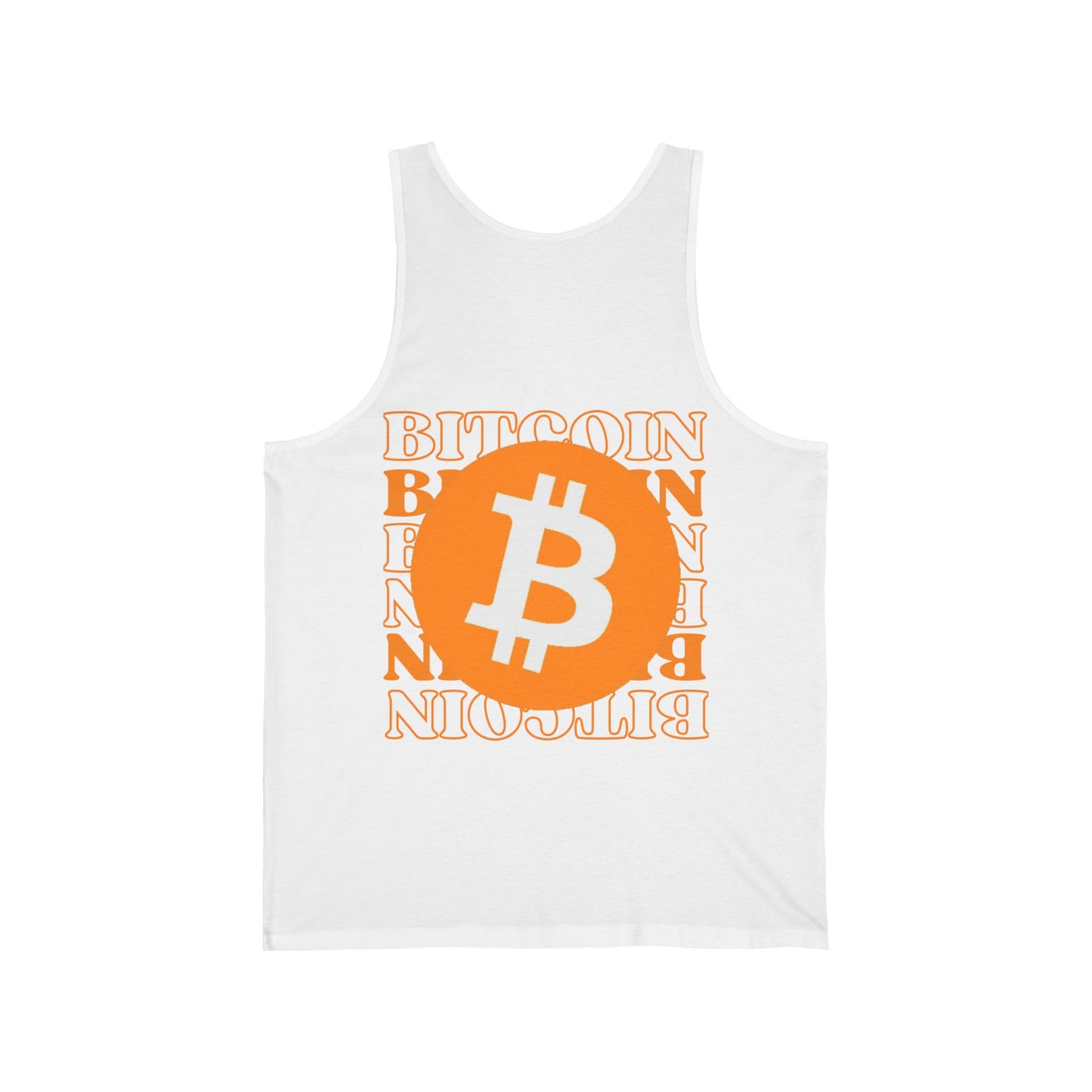 2-sided, Bitcoin, Bitcoin, Bitcoin (BTC) Unisex Jersey Tank Top by cypherpunkgear.com