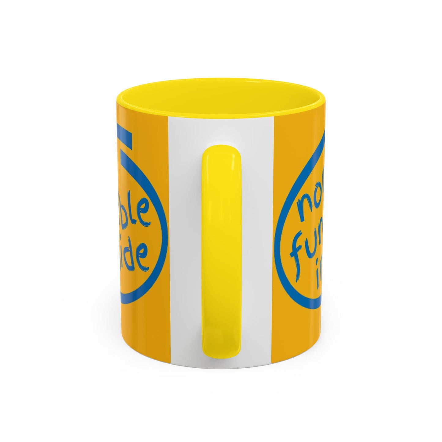 Non-Fungible Inside Yellow Accent Mug by cypherpunkgear.com