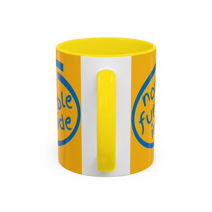 Non-Fungible Inside Yellow Accent Mug by cypherpunkgear.com