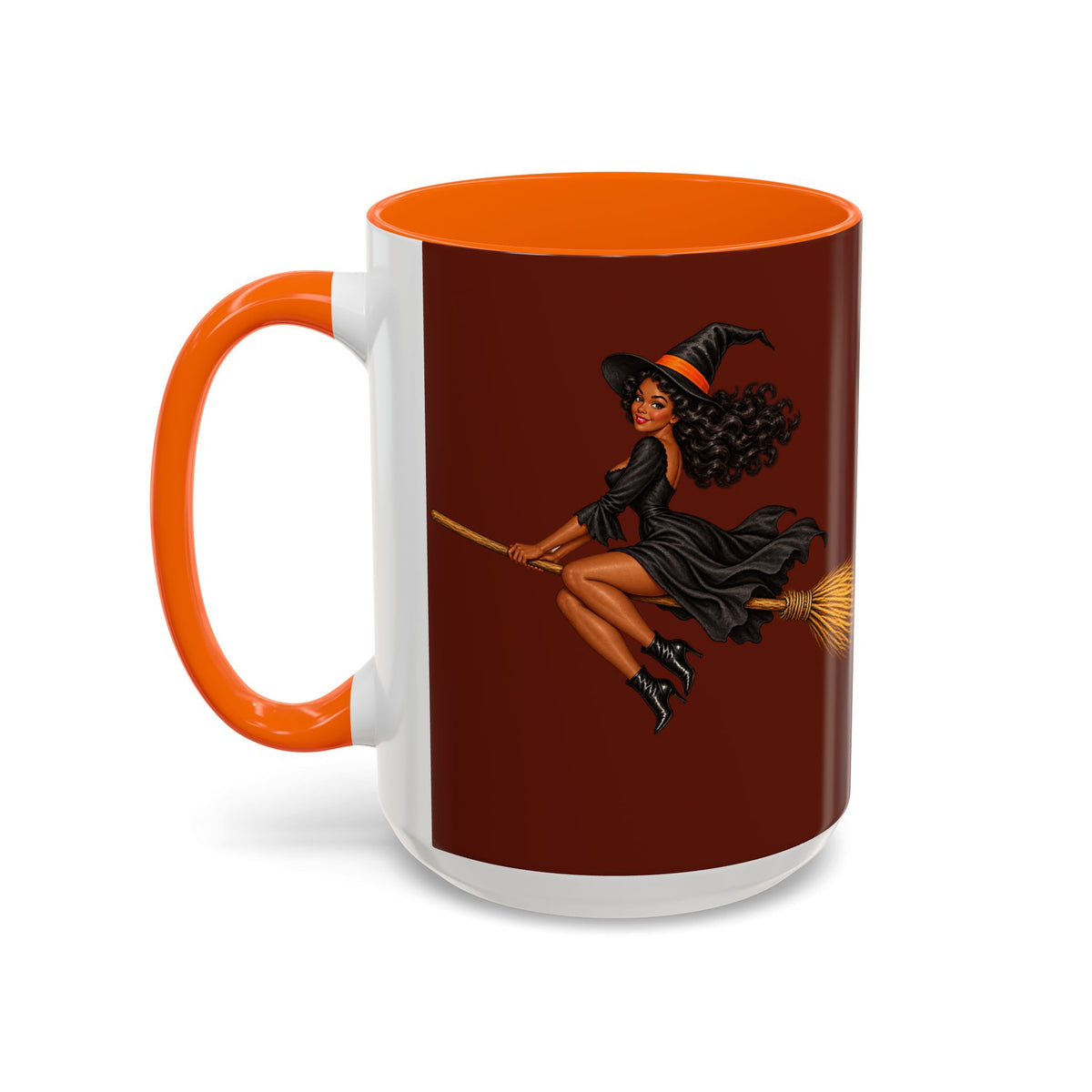 Velvet Vex Brown Accent Mug by CreepyCrafts.boo