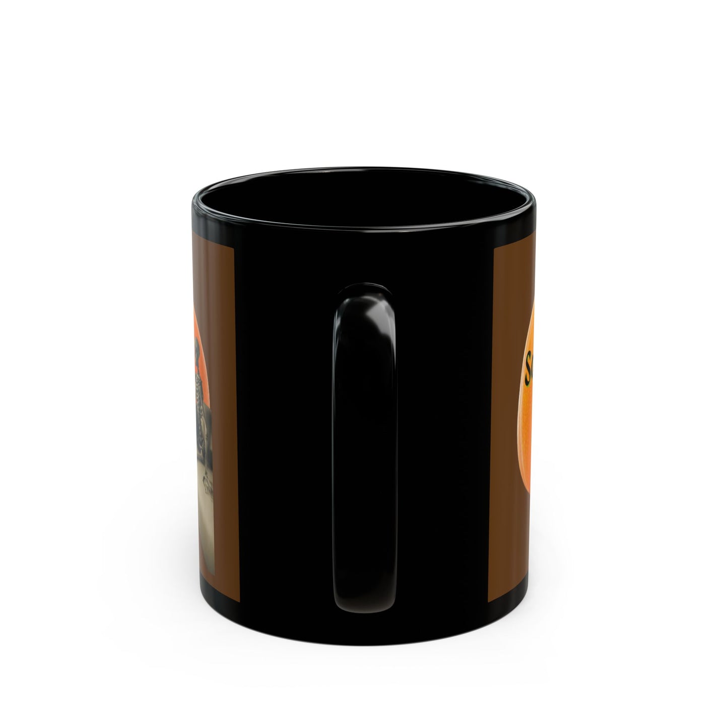 Is It Samhain Yet? Skeleton's Giant Pumpkin Brown Mug by CreepyCrafts.boo